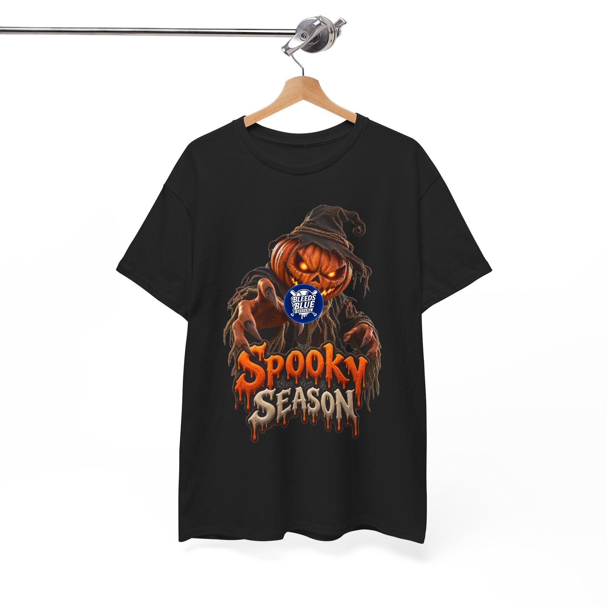 Spooky Season Pumpkin Head Scarecrow T-Shirt