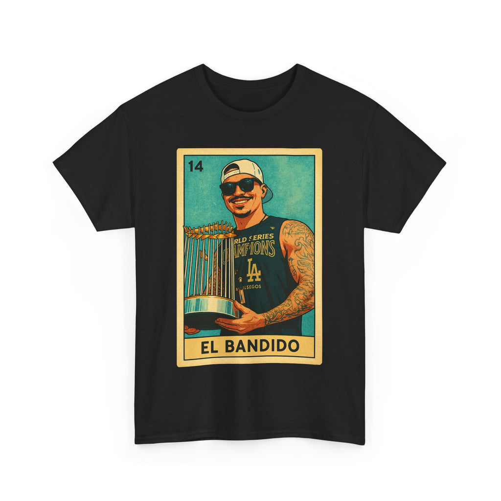 Banda El Bandido Loteria Card Tee Shirt -  Unisex Heavy Cotton Tee Casual Fit
