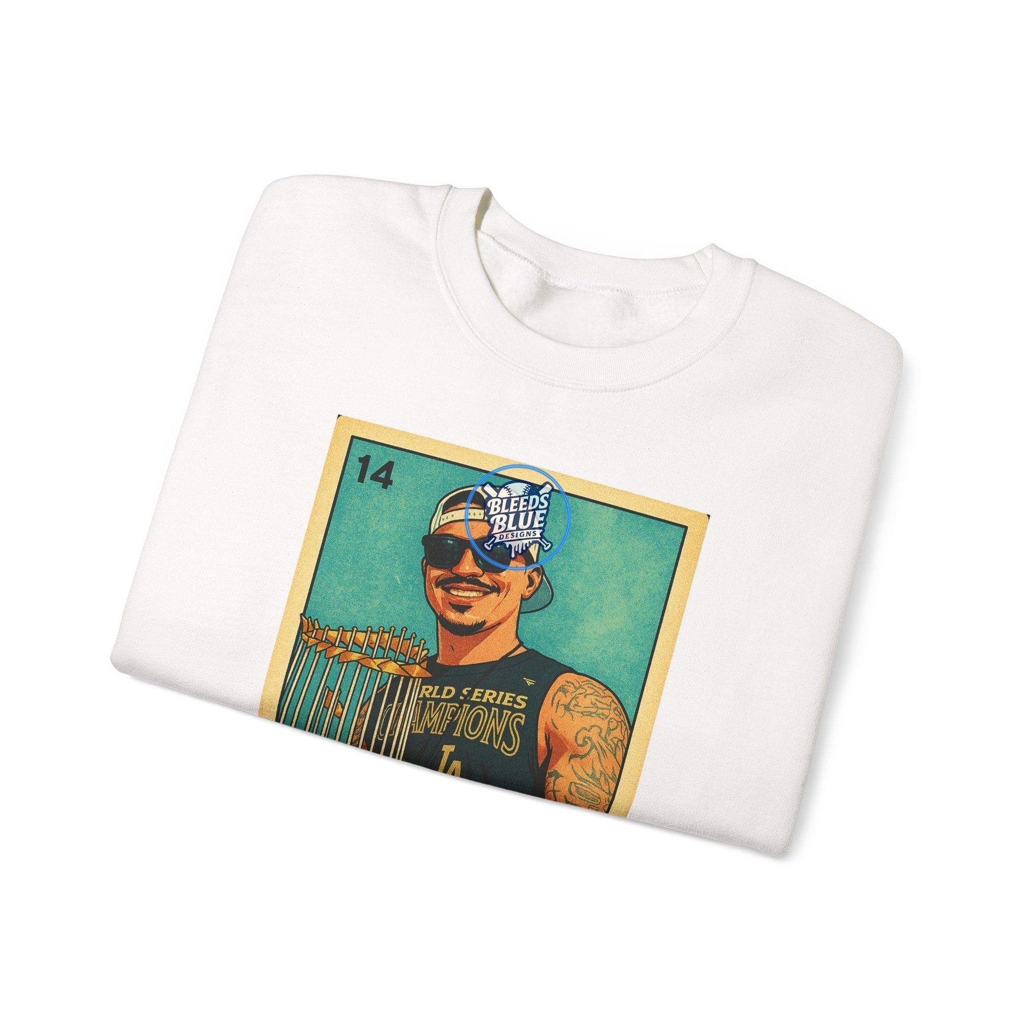 Dodgers Banda El Bandido Loteria Card Sweatshirt - Unisex Crewneck Casual Streetwear