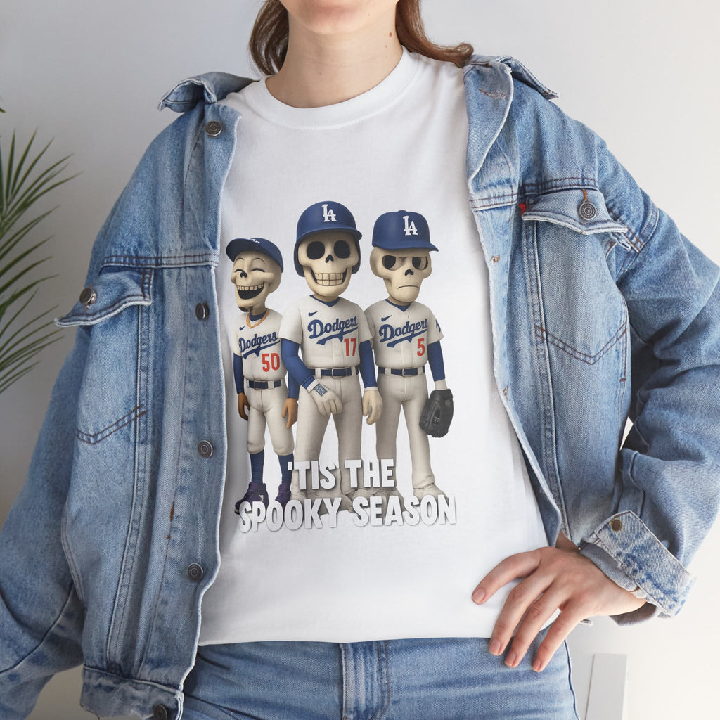 Tis the Spooky Season Trio Tee Shirt - Unisex Heavy Cotton Tee Casual Fit