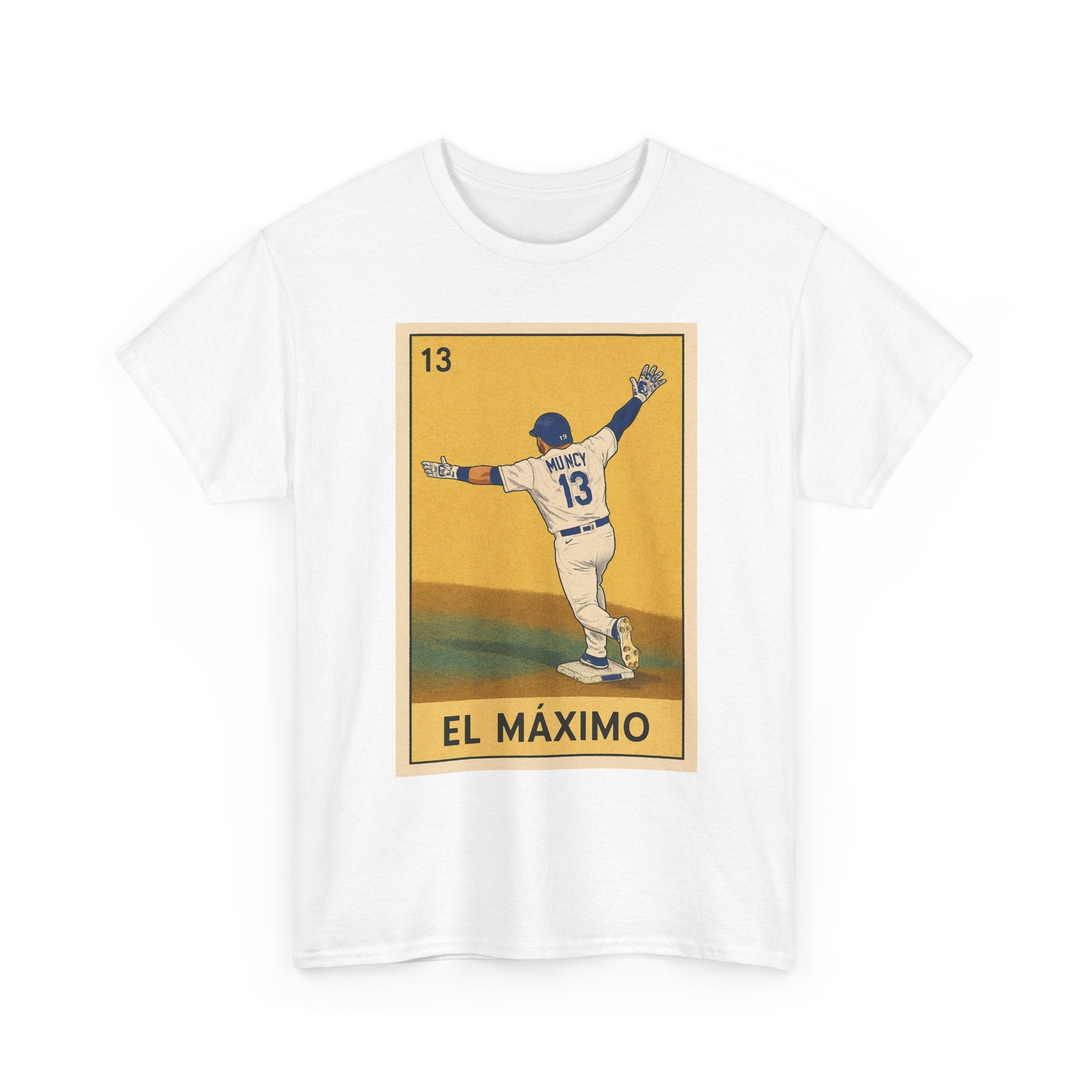 Muncy El Maximo Loteria Card Tee Shirt - Unisex Heavy Cotton Tee Casual Fit