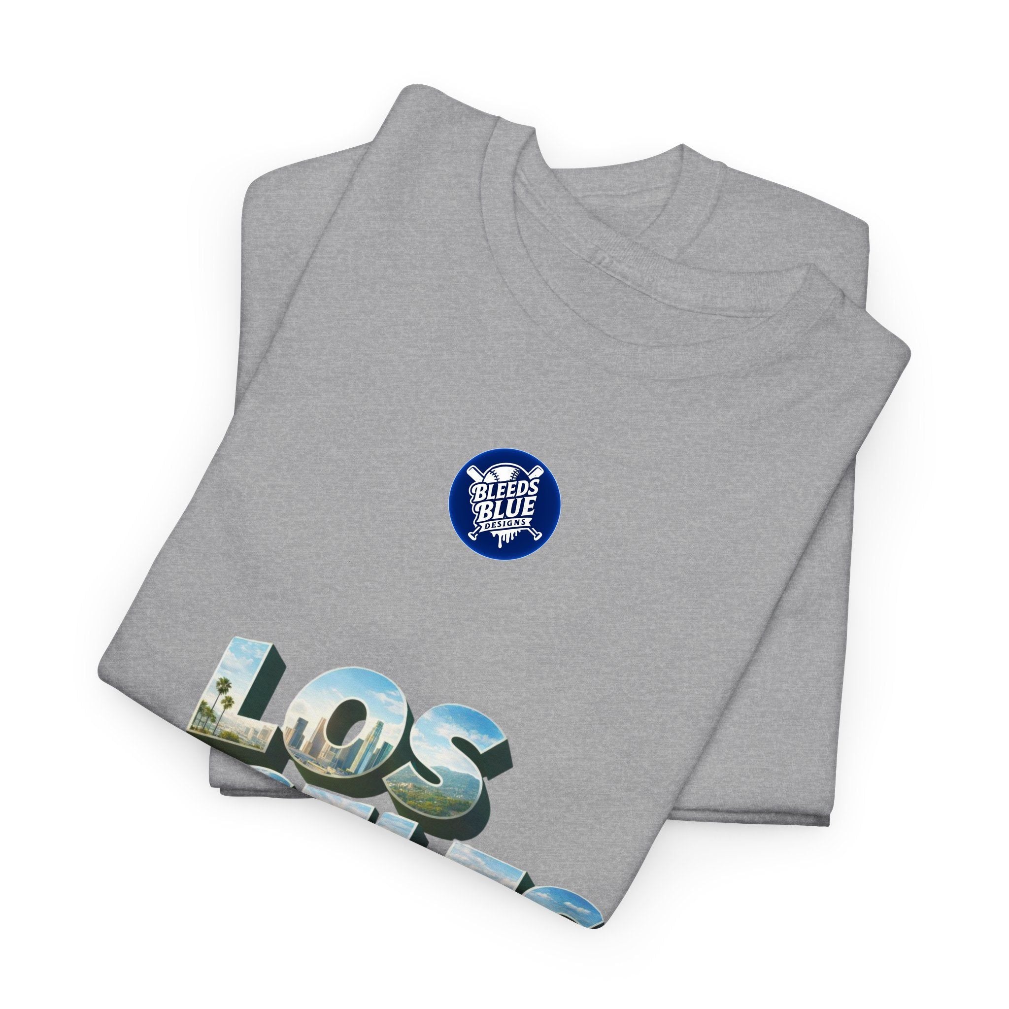 Los Angeles Photo-Block Tee — Retro Cityscape Graphic T-Shirt