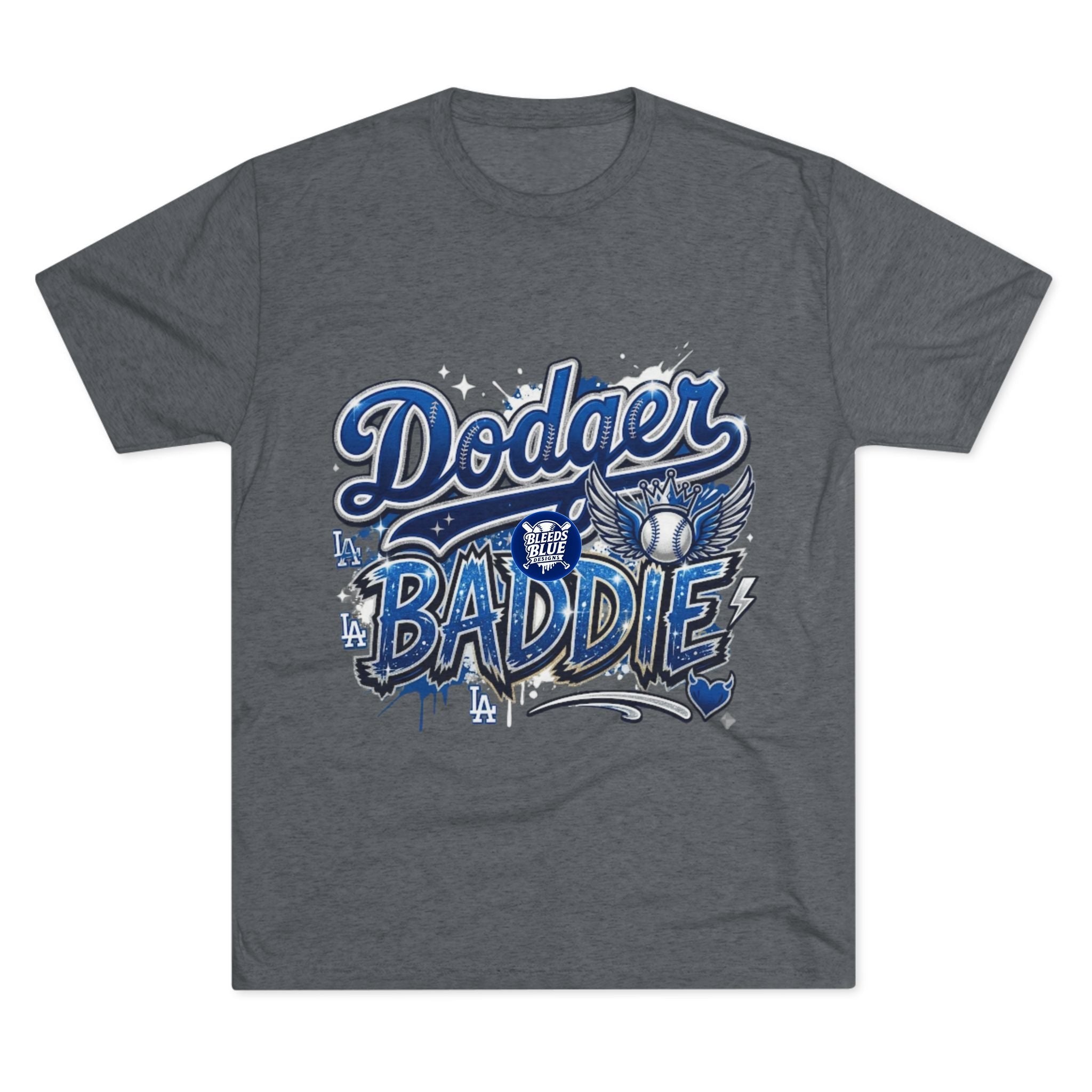 Dodger Baddie Tee - LA Baseball Fan Graphic Shirt