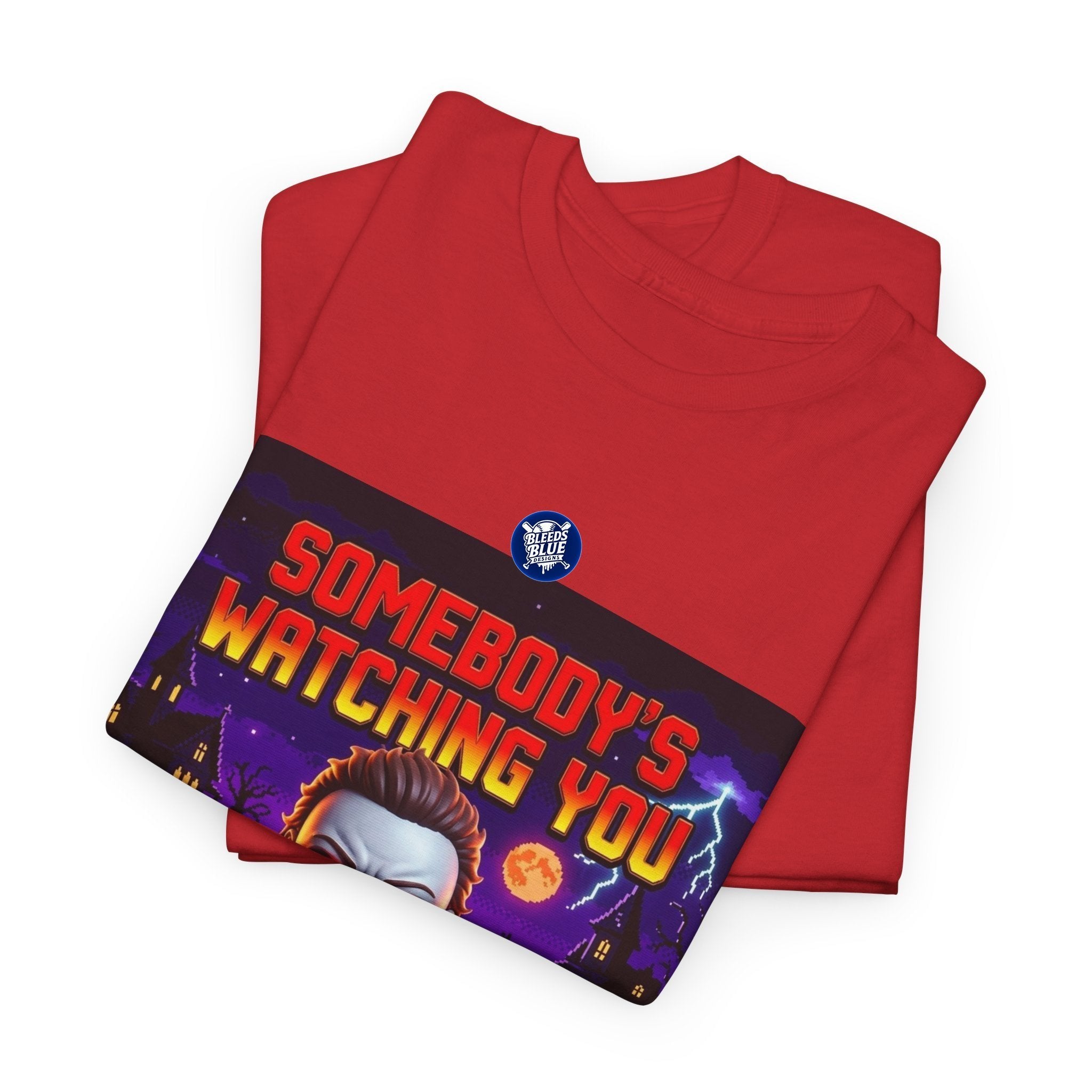 Halloween Somebody's Watching You Jason Retro Arcade Spooky Season T-Shirt