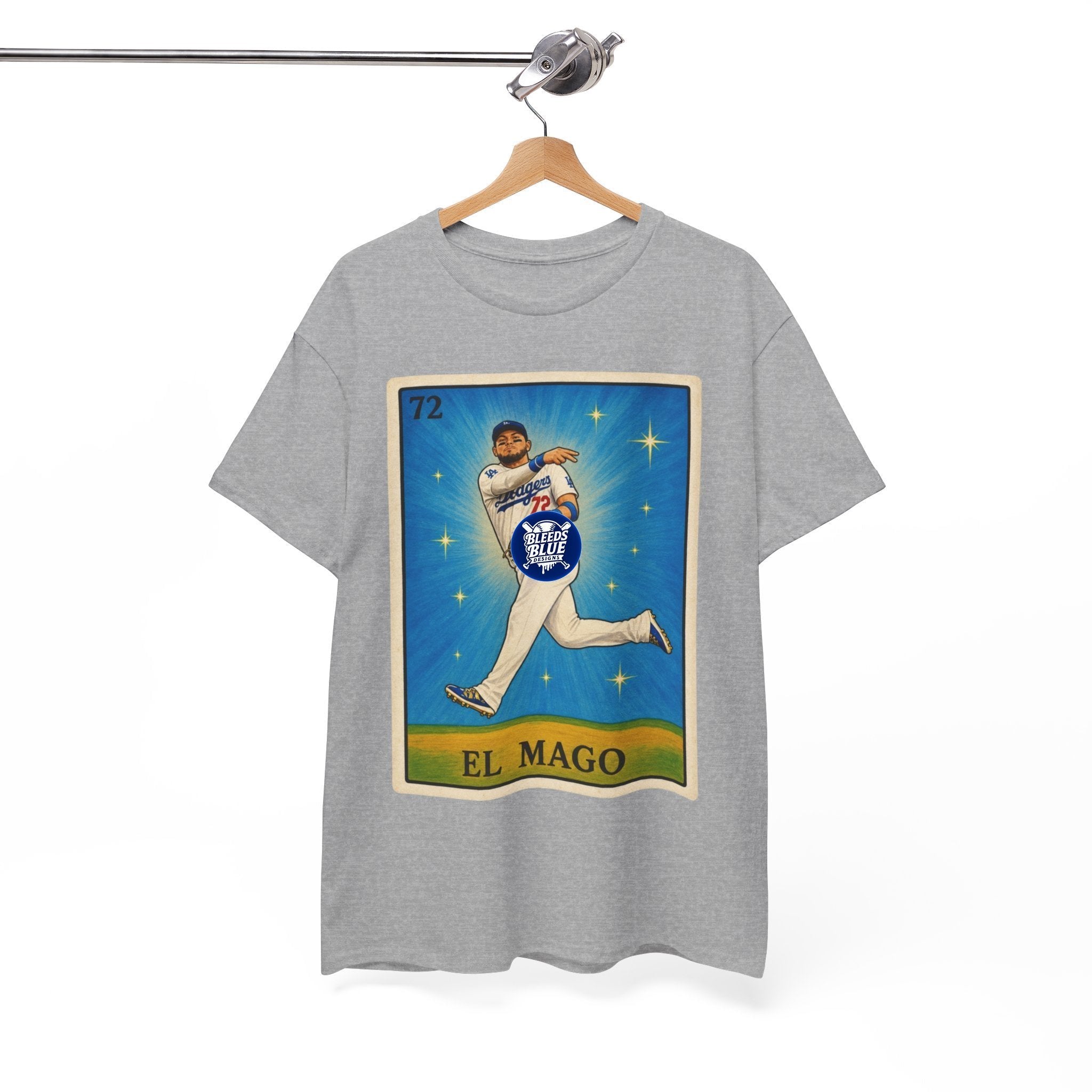El Mago Loteria Card Tee — Lotería Style Miguel Rojas Graphic T-Shirt