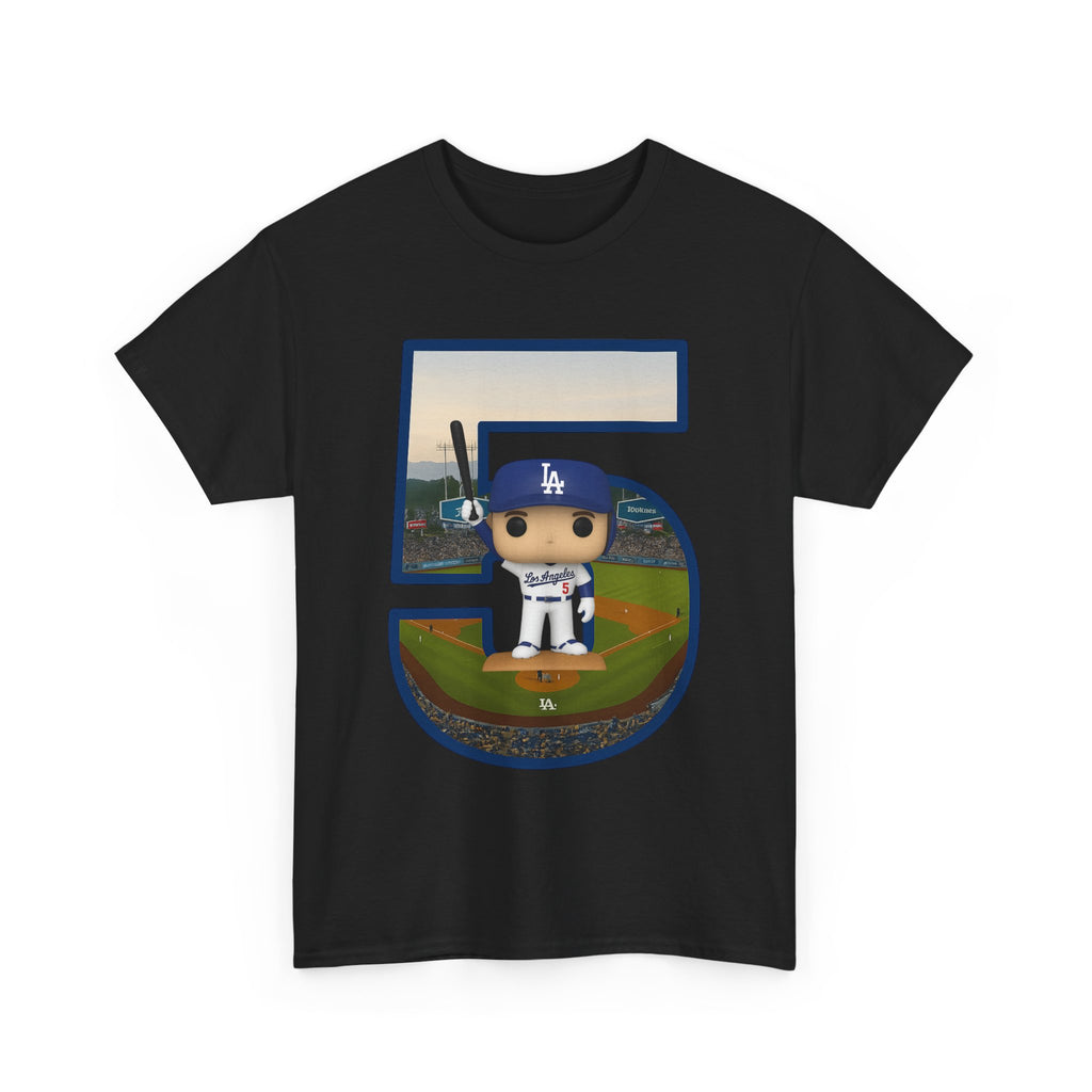 Freeman Number 5 with a Funko Style Figurine Tee Shirt - Unisex Heavy Cotton Tee Casual Fit