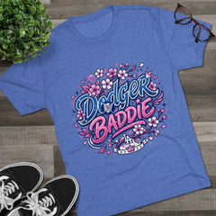 Dodger Baddie Cherry Blossom T-Shirt — Floral LA Dodgers Fan Tee