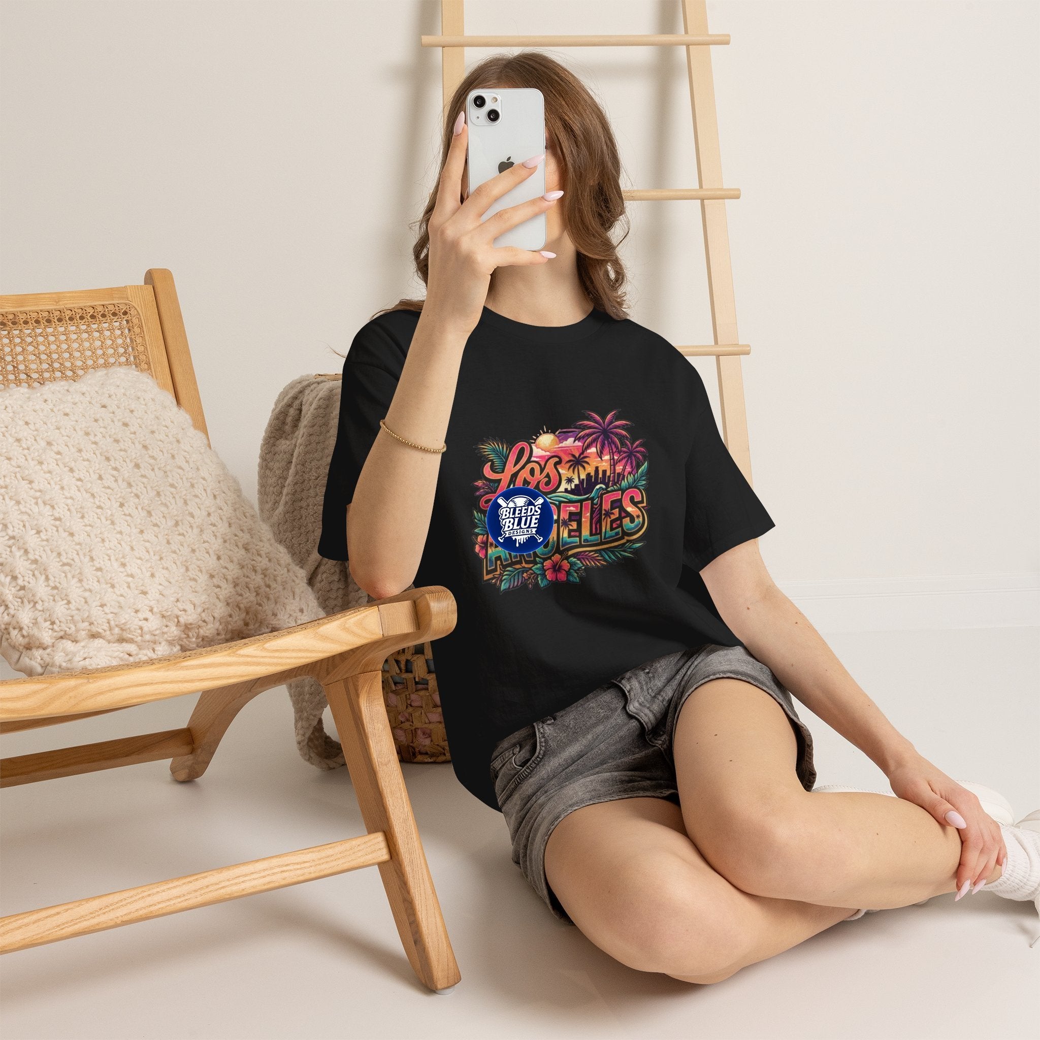 Los Angeles Vintage Sunset Palm Tree Tee