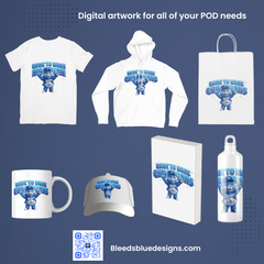 Dodgers Blue Bear Back to Back Champions PNG | Digital Art (6000x6000)