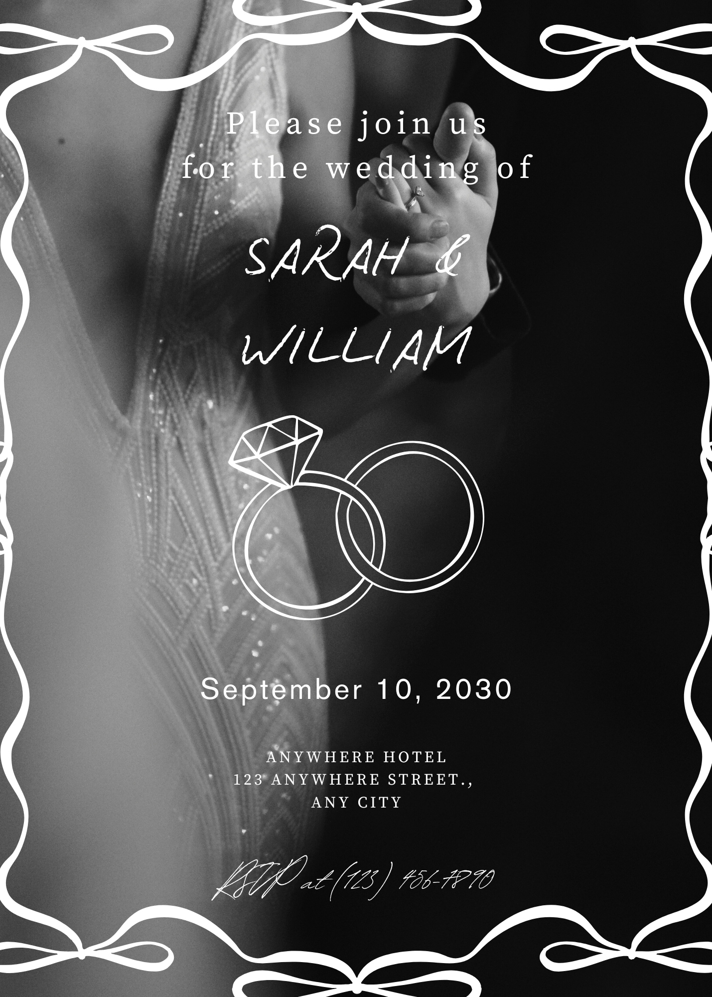 Wedding Editable Invitation (Portrait)