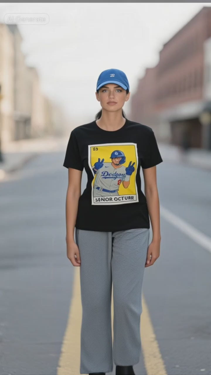 Kike Senor Octubre Loteria Card Tee Shirt - Unisex Heavy Cotton Tee