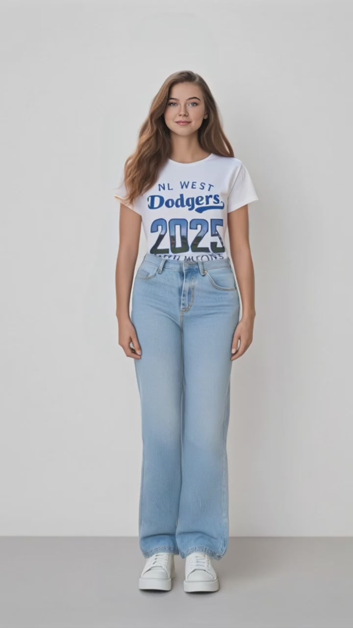 2025 NL West Champs Los Angeles Dodgers Tee Shirt