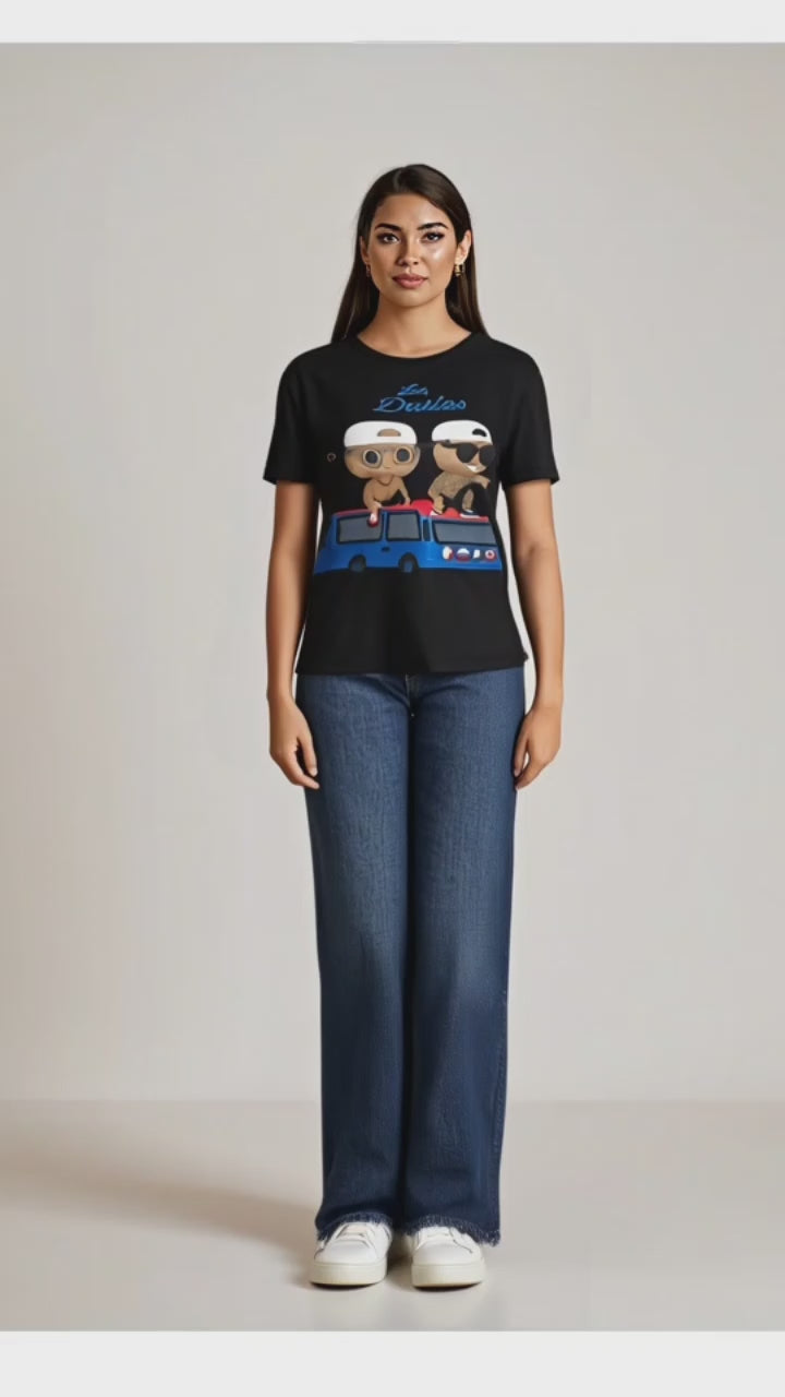 Dodgers Kike and Banda Los Daddies Funko Tee Shirt - Unisex Heavy Cotton Tee Casual Fit