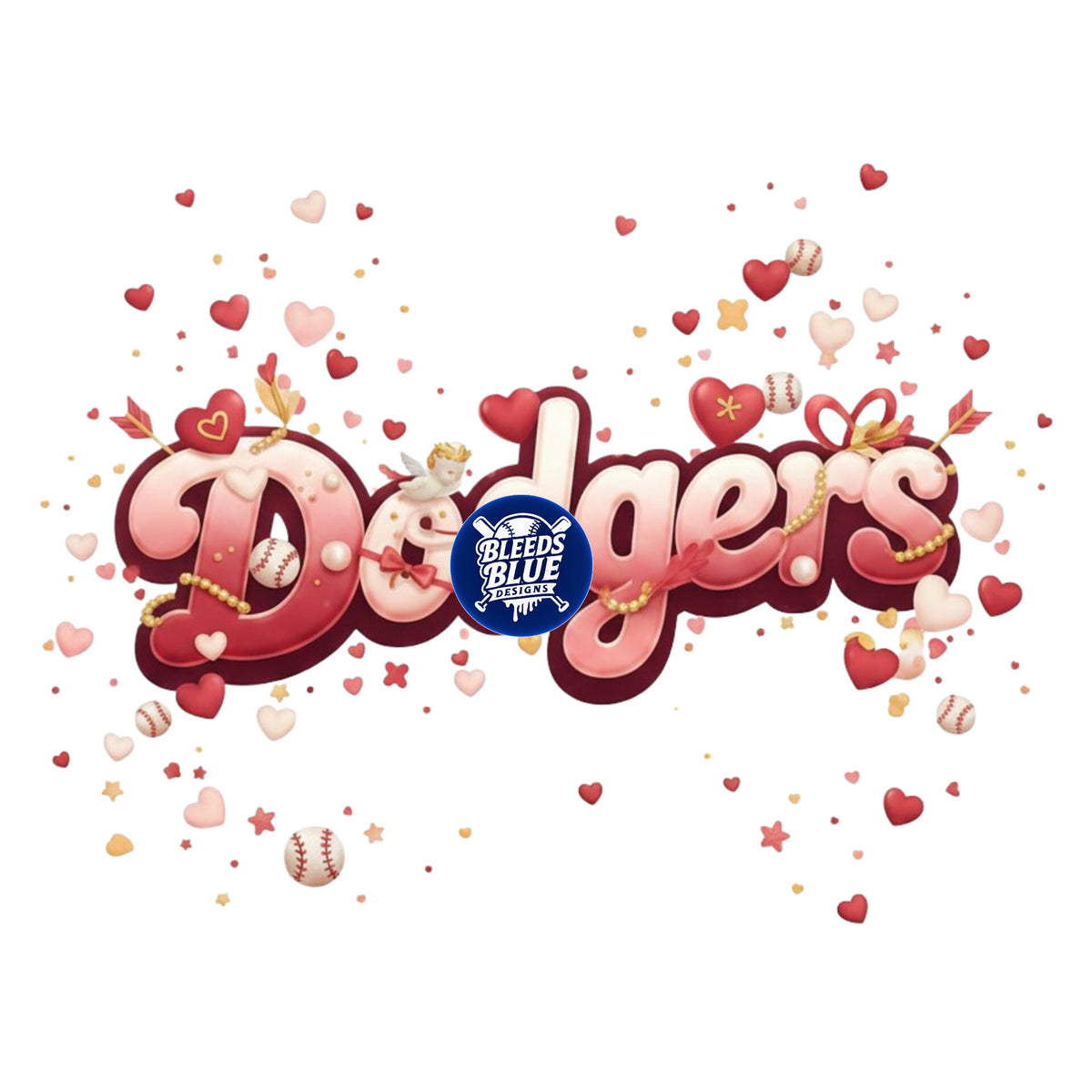 Dodgers Valentine PNG | Digital Art (6000x6000)