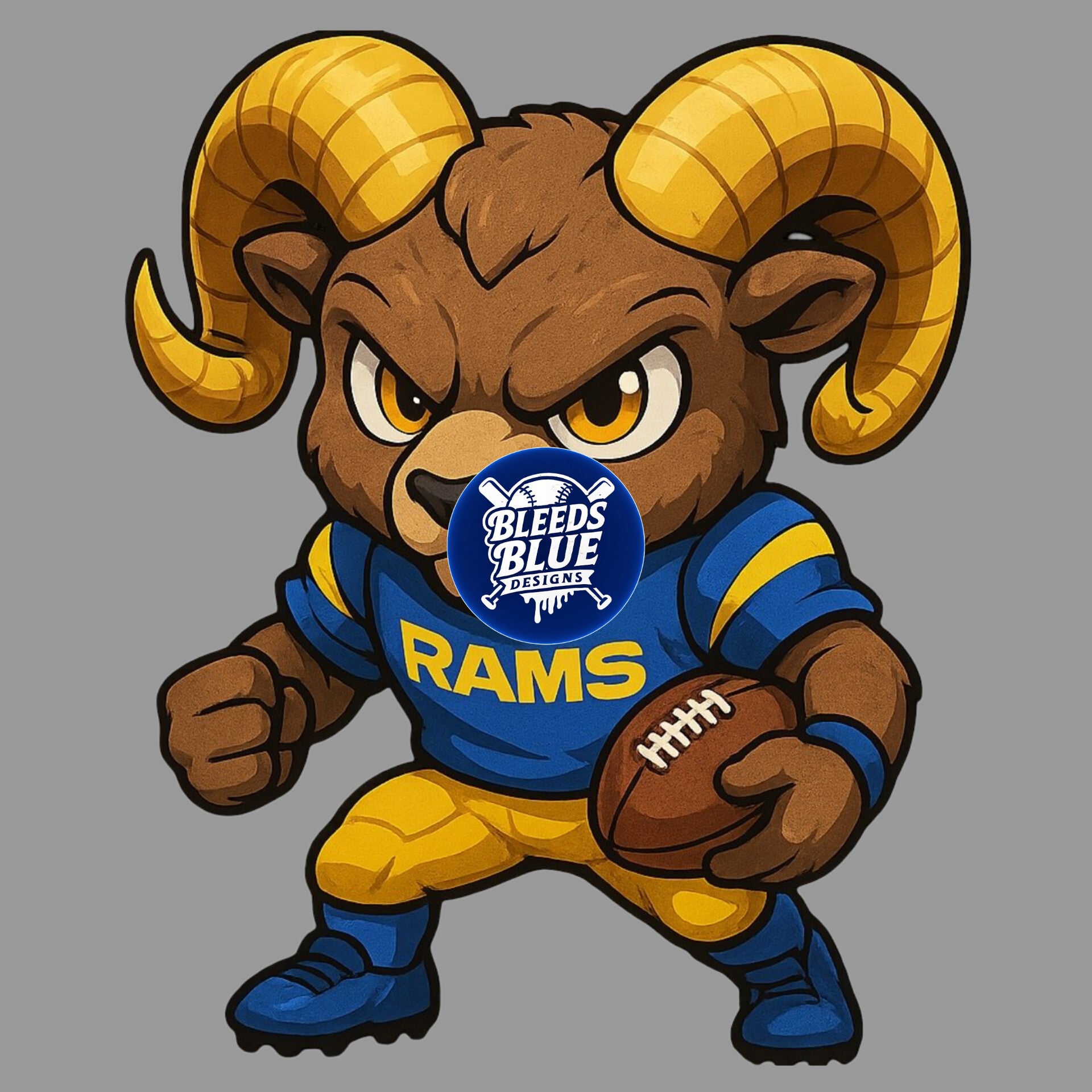 Fierce LA Rams PNG | Digital Art (6000x6000)