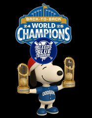 Holiday Dodgers Snoopy with Back 2 Back Trophies PNG | Back2Back Digital Art (6000x7712)
