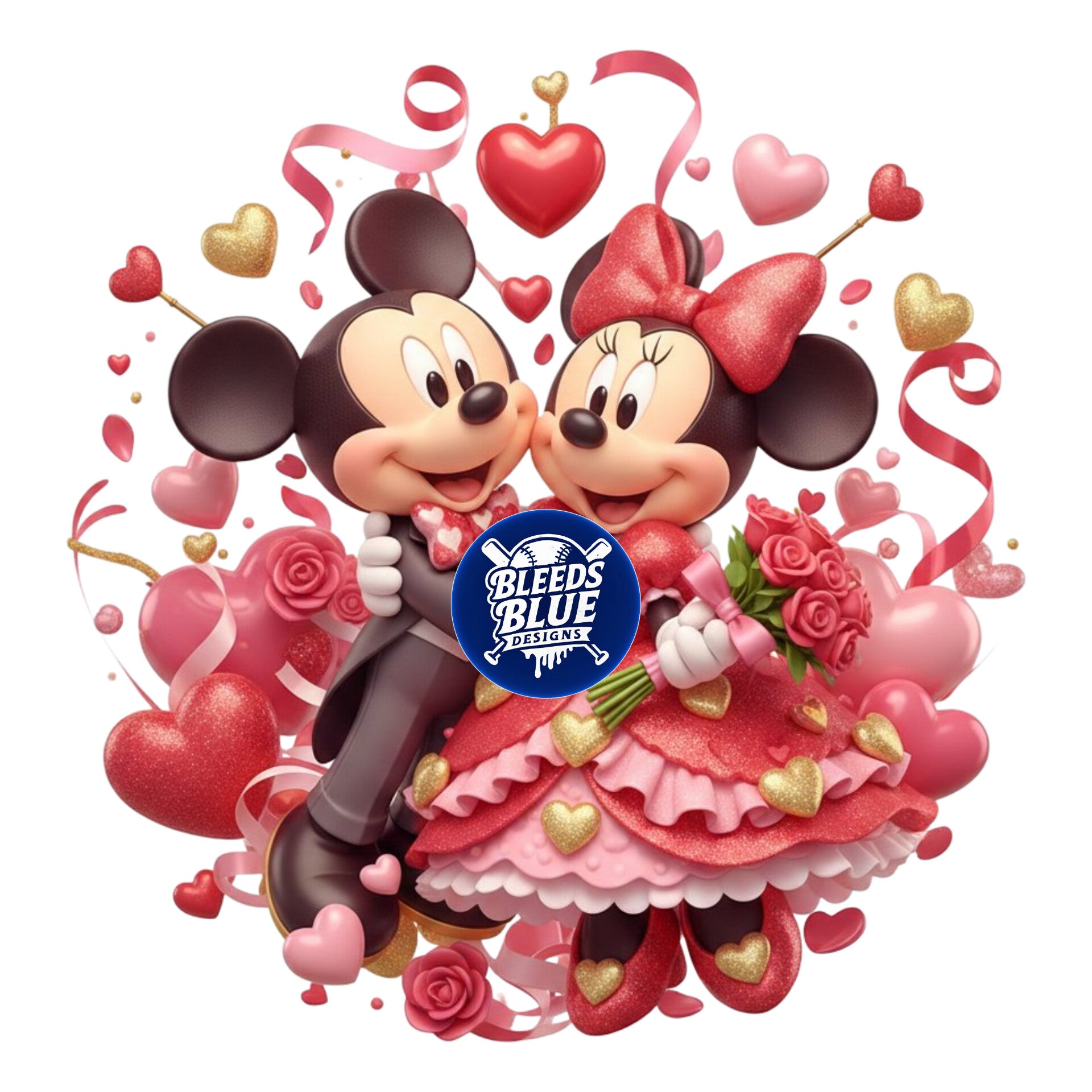 Mickey and Minnie Valentine PNG | Digital Art (6000x6000)