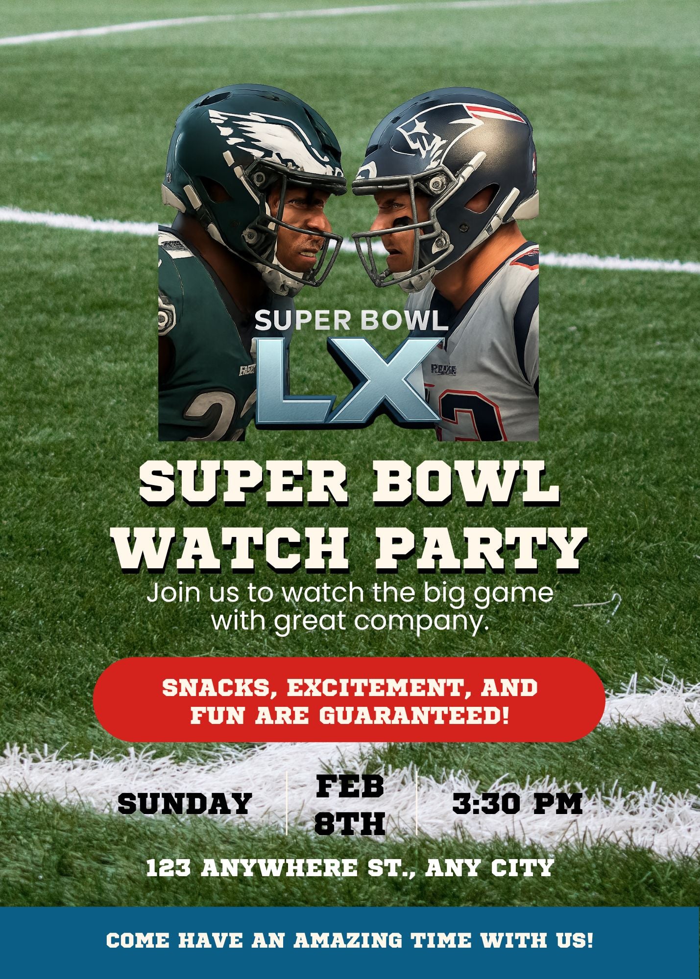 Watch Party Editable Invitation (Portrait)
