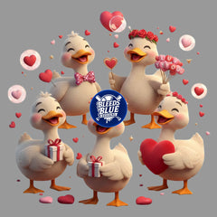 Valentine Ducks PNG | Digital Art (6000x6000)