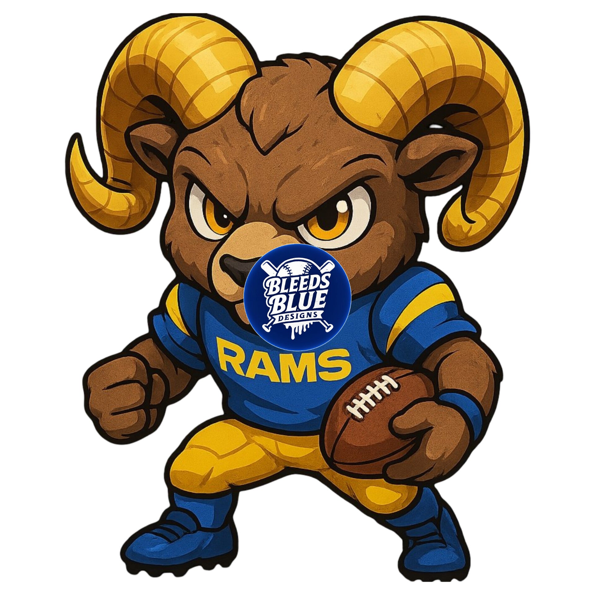 Fierce LA Rams PNG | Digital Art (6000x6000)