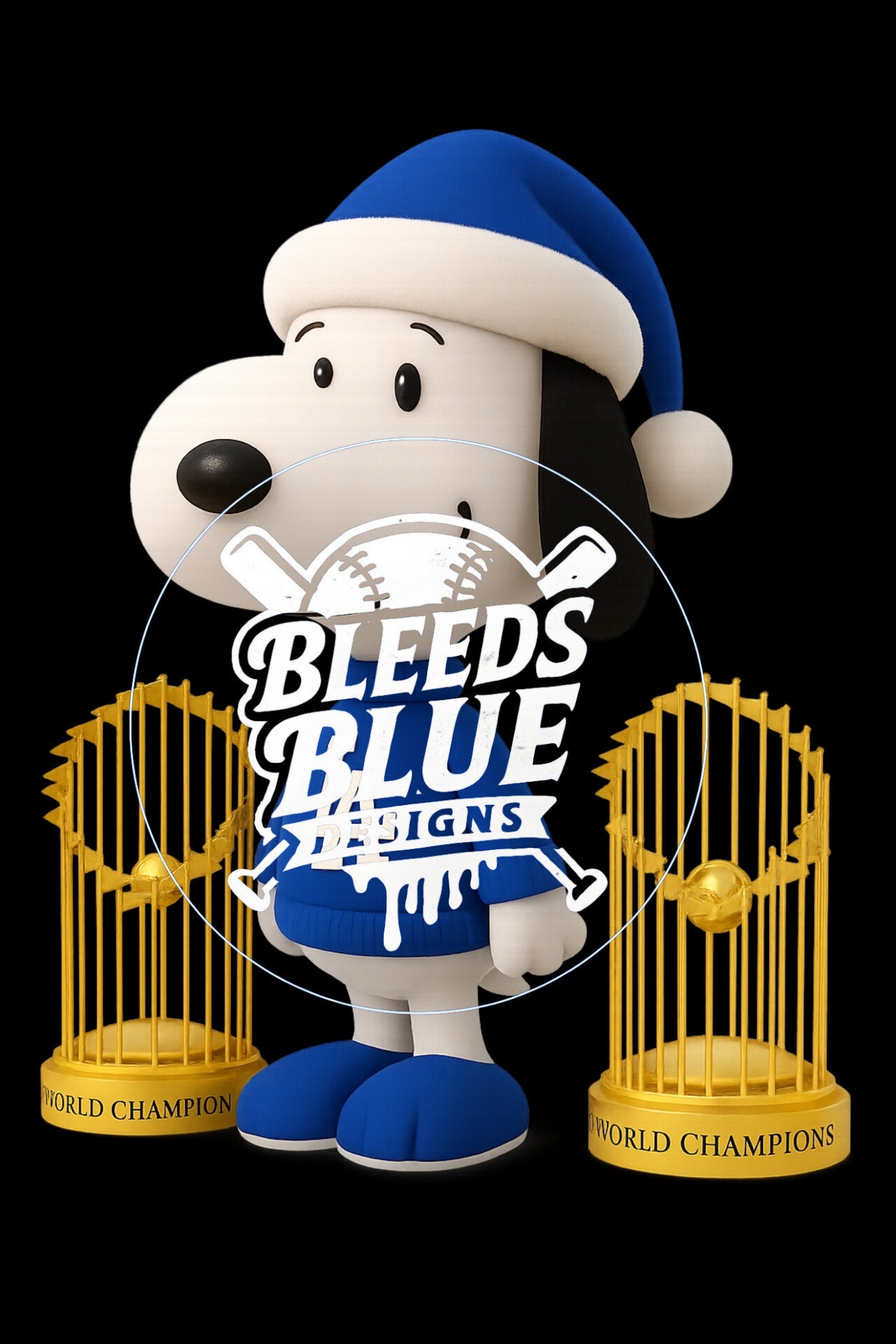 Holiday Snoopy with Trophies PNG | Back2Back Digital Art (6000x9000)