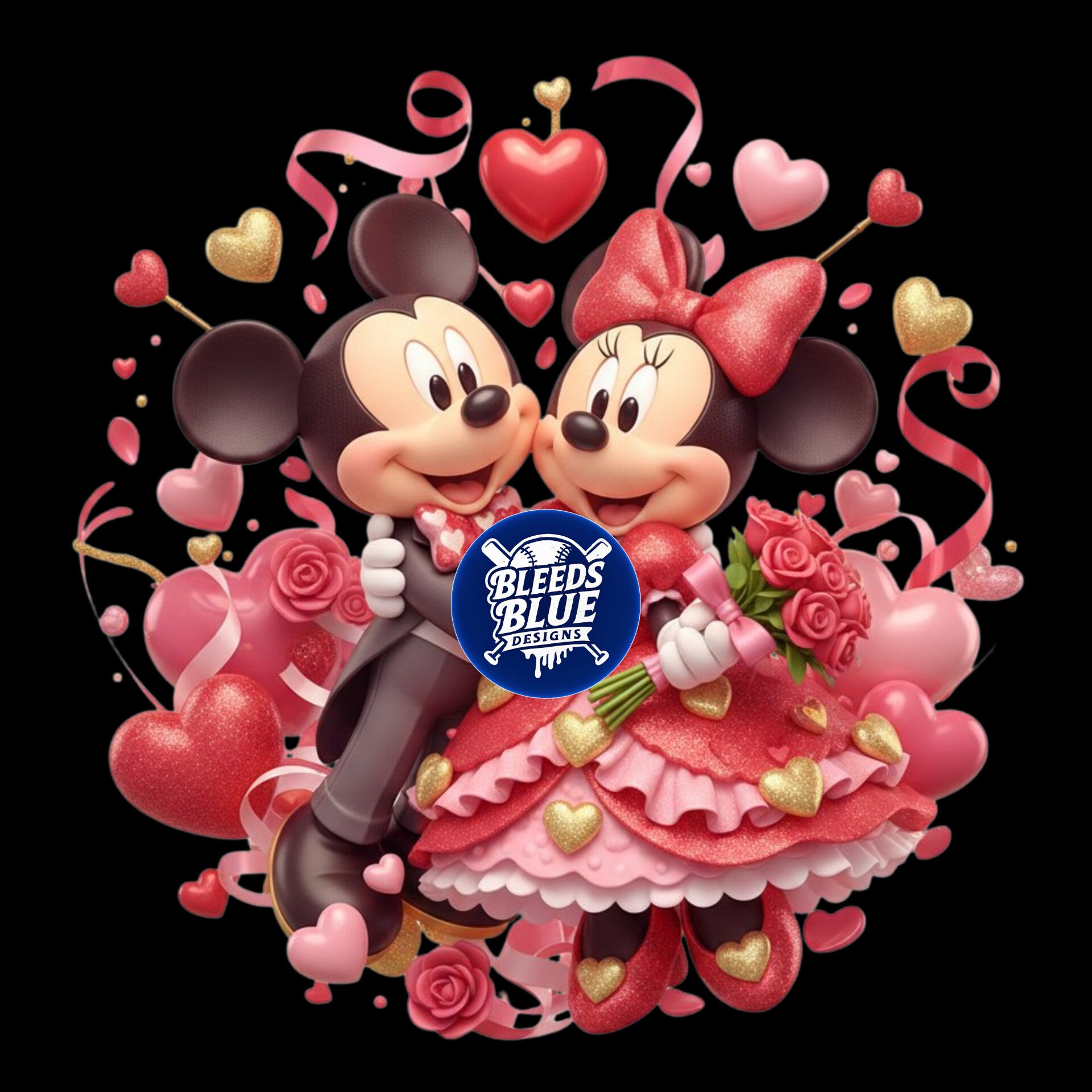 Mickey and Minnie Valentine PNG | Digital Art (6000x6000)