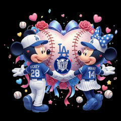 Dodgers Mickey and Minnie Valentine PNG | Digital Art (6000x6000)