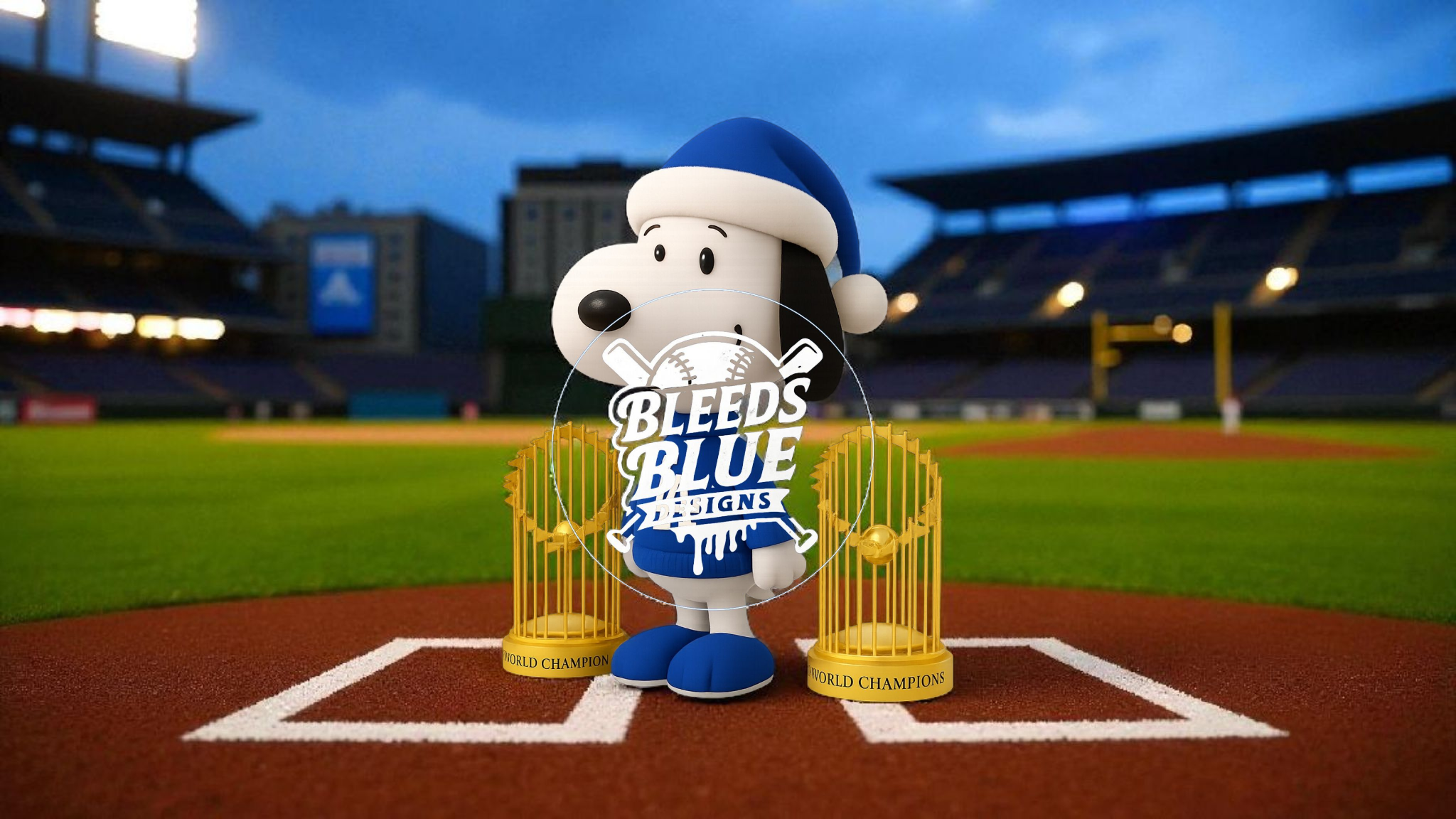 Holiday Snoopy with Trophies PNG | Back2Back Digital Art (6000x9000)