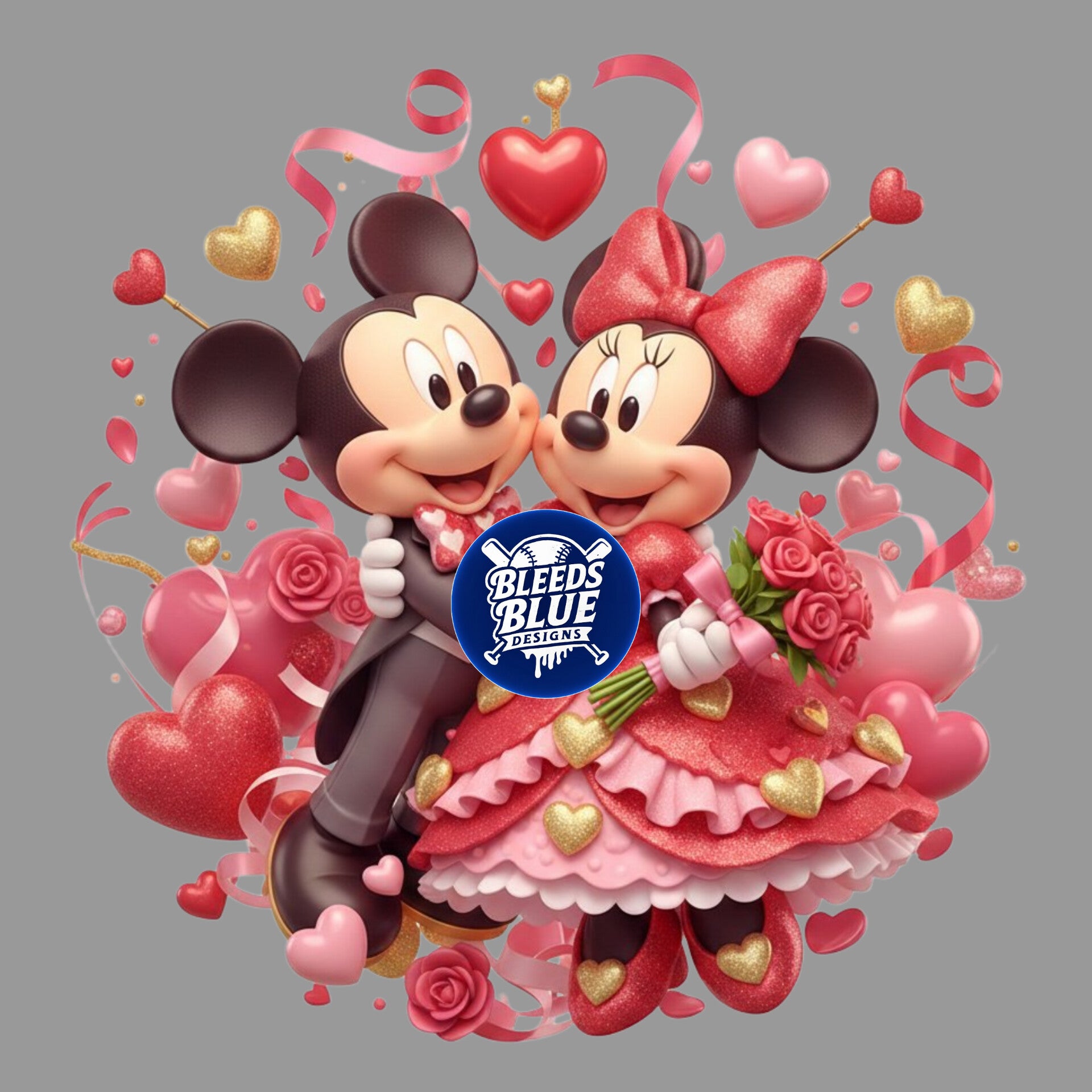 Mickey and Minnie Valentine PNG | Digital Art (6000x6000)