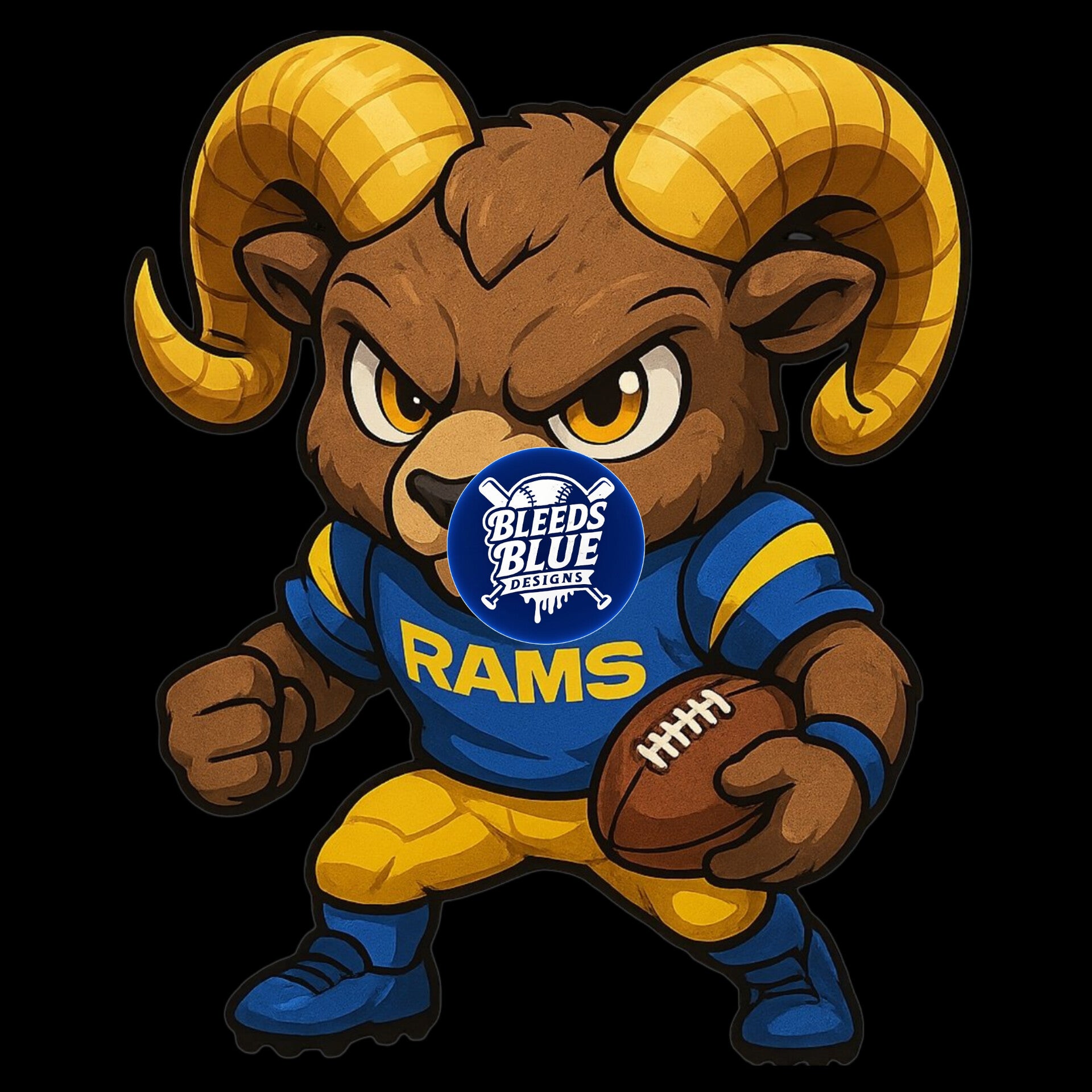 Fierce LA Rams PNG | Digital Art (6000x6000)