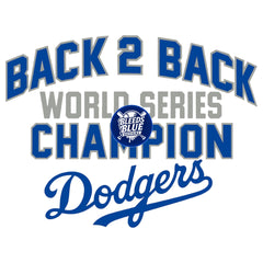 Back 2 Back World Series Champion Dodgers PNG | Digital Art (6000x6000)