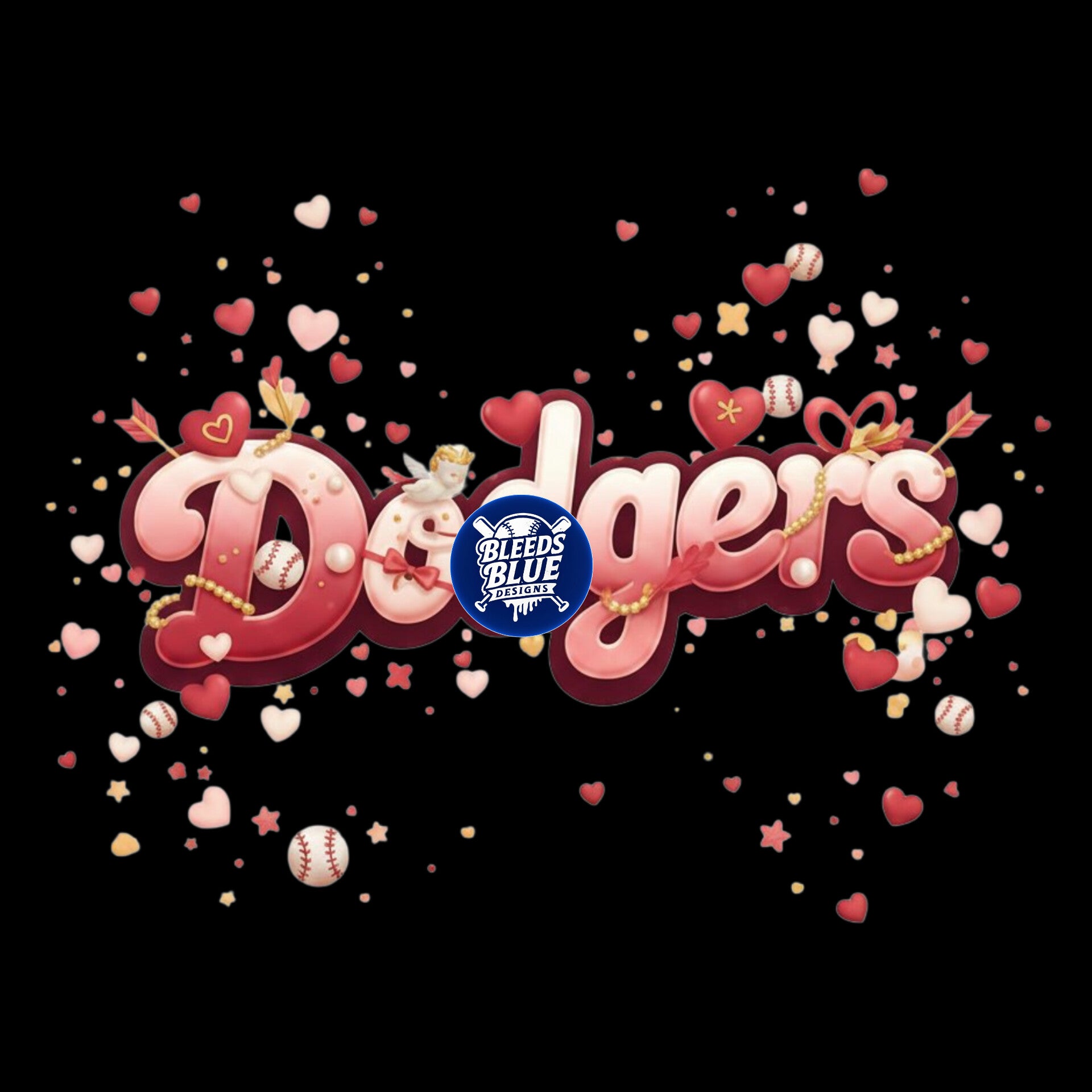Dodgers Valentine PNG | Digital Art (6000x6000)