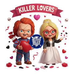 Mini Chucky and Tiffany Valentine Killer Lovers PNG | Digital Art (6000x6000)
