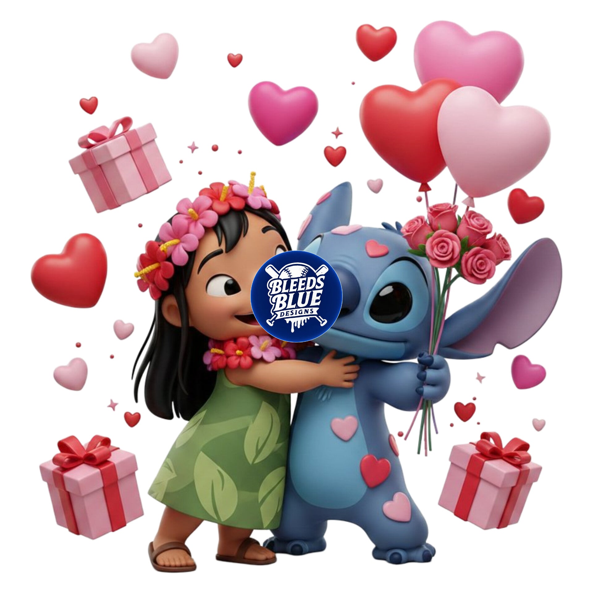 Lilo and Stitch Valentine PNG | Digital Art (6000x6000)